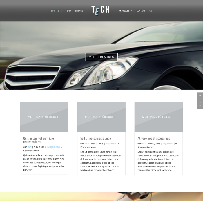 Original-Demo des WordPress-Themes DI YourTech im Vergleich